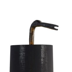 QAZQA Vintage Stehlampe schwarz mit Stoffschirm schwarz - Kranichvogel To 15 QAZQA Vintage Stehlampe schwarz mit Stoffschirm schwarz - Kranichvogel To -Stehlampen Verkaufsladen 8984 103976 2