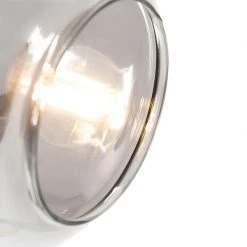 QAZQA Vloerlamp zwart met goud met smoke glas 2-lichts - Zuzanna -Stehlampen Verkaufsladen 9008 105508 2