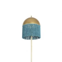 QAZQA Orientalische Stehlampe Gold mit grünen Fransen 30 cm - Fransen 21 QAZQA Orientalische Stehlampe Gold mit grünen Fransen 30 cm - Fransen -Stehlampen Verkaufsladen 9029 103485 3