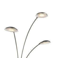 QAZQA Stehlampe Stahl inkl. LED mit Touch-Dimmer - Sixties Trento -Stehlampen Verkaufsladen 9110 98219 9