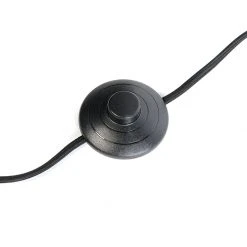 QAZQA Moderne Stehleuchte mit schwarzem Schirm - Bend -Stehlampen Verkaufsladen 9121 94752 6