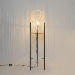 QAZQA Scandinavische vloerlamp bamboe - Natasja -Stehlampen Verkaufsladen 9147 105858 12