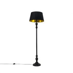 QAZQA Classic Stehlampe schwarz - Classico -Stehlampen Verkaufsladen 9170 102907 12