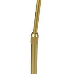 QAZQA Moderne Bogenlampe Messing mit weißem Schirm - Arc Basic -Stehlampen Verkaufsladen 9183 103292 5