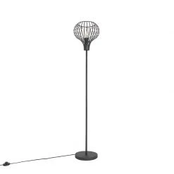QAZQA Moderne Stehlampe schwarz - Sapphira -Stehlampen Verkaufsladen 9186 105122 9