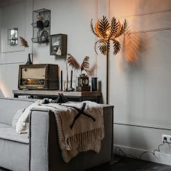 QAZQA Vintage Stehlampe Gold - Botanica Simplo