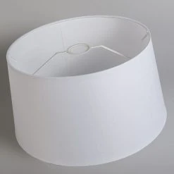 QAZQA Stehleuchte im Landhausstil mit weißem Leinenschirm 45 cm - Tripod -Stehlampen Verkaufsladen 9232 92827 7