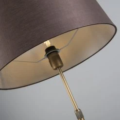 QAZQA Bronze Stehleuchte mit braunem Lampenschirm verstellbar 45 cm - Parte -Stehlampen Verkaufsladen 9239 93203 2