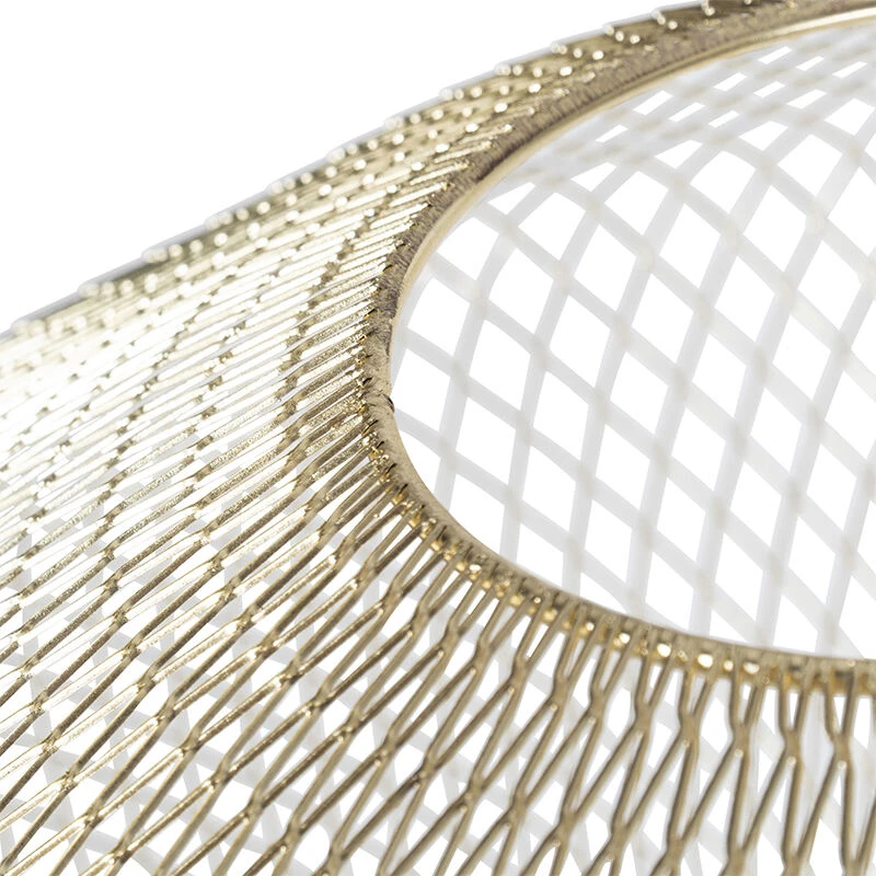 QAZQA Design Stehleuchte weiß mit Messing - Ella 8 QAZQA Design Stehleuchte weiß mit Messing - Ella – Bild 6