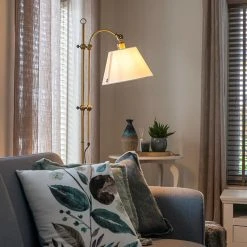 QAZQA Smarte klassische Stehleuchte Bronze mit Weiß inkl. Wifi A60 - Ashley 46 QAZQA Smarte klassische Stehleuchte Bronze mit Weiß inkl. Wifi A60 - Ashley -Stehlampen Verkaufsladen 9277 104721 21