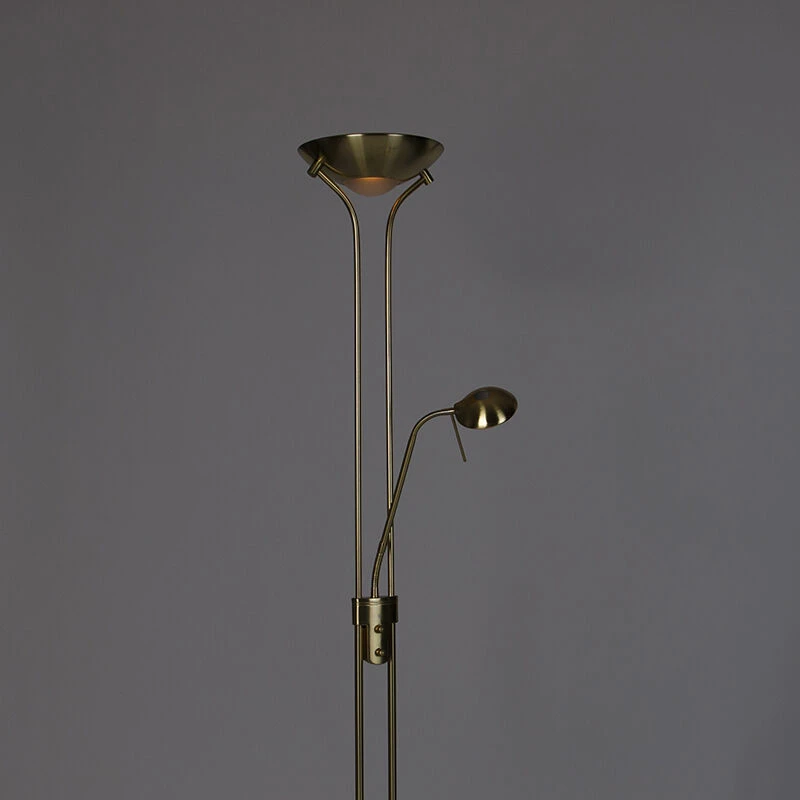 QAZQA Moderne Stehleuchte Messing mit Leselampe inkl. LED dim to warm - Diva 20 QAZQA Moderne Stehleuchte Messing mit Leselampe inkl. LED dim to warm - Diva – Bild 18