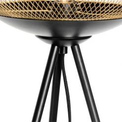 QAZQA Moderne dreibeinige Stehlampe schwarz mit Gold - Lucas -Stehlampen Verkaufsladen 9362 105148 5