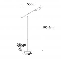 QAZQA Design-Stehlampe schwarz mit Gold - Sinem 19 QAZQA Design-Stehlampe schwarz mit Gold - Sinem -Stehlampen Verkaufsladen 9394 105416 3