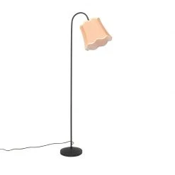 QAZQA Klassische Stehlampe schwarz mit Lampenschirm gold - Nona -Stehlampen Verkaufsladen 9424 104396 12