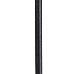 QAZQA Schwarze Stehlampe mit weißem Leinenschirm 45 cm verstellbar - Parte -Stehlampen Verkaufsladen 9425 93218 7