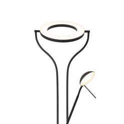 QAZQA Moderne Stehleuchte schwarz mit Lesearm inkl. LED und Dimmer - Divo -Stehlampen Verkaufsladen 9432 104098 3