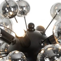 QAZQA Design Stehlampe schwarz mit Rauchglas 8-flammig - Explode -Stehlampen Verkaufsladen 9469 104548 2