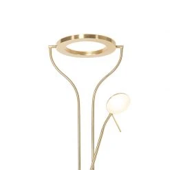 QAZQA Moderne Stehleuchte gold mit Lesearm inkl. LED und Dimmer - Divo -Stehlampen Verkaufsladen 9510 104099 2