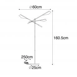 QAZQA Design-Stehlampe Schwarz mit Gold 3-flammig - Sinem 16 QAZQA Design-Stehlampe Schwarz mit Gold 3-flammig - Sinem -Stehlampen Verkaufsladen 9549 105415 3
