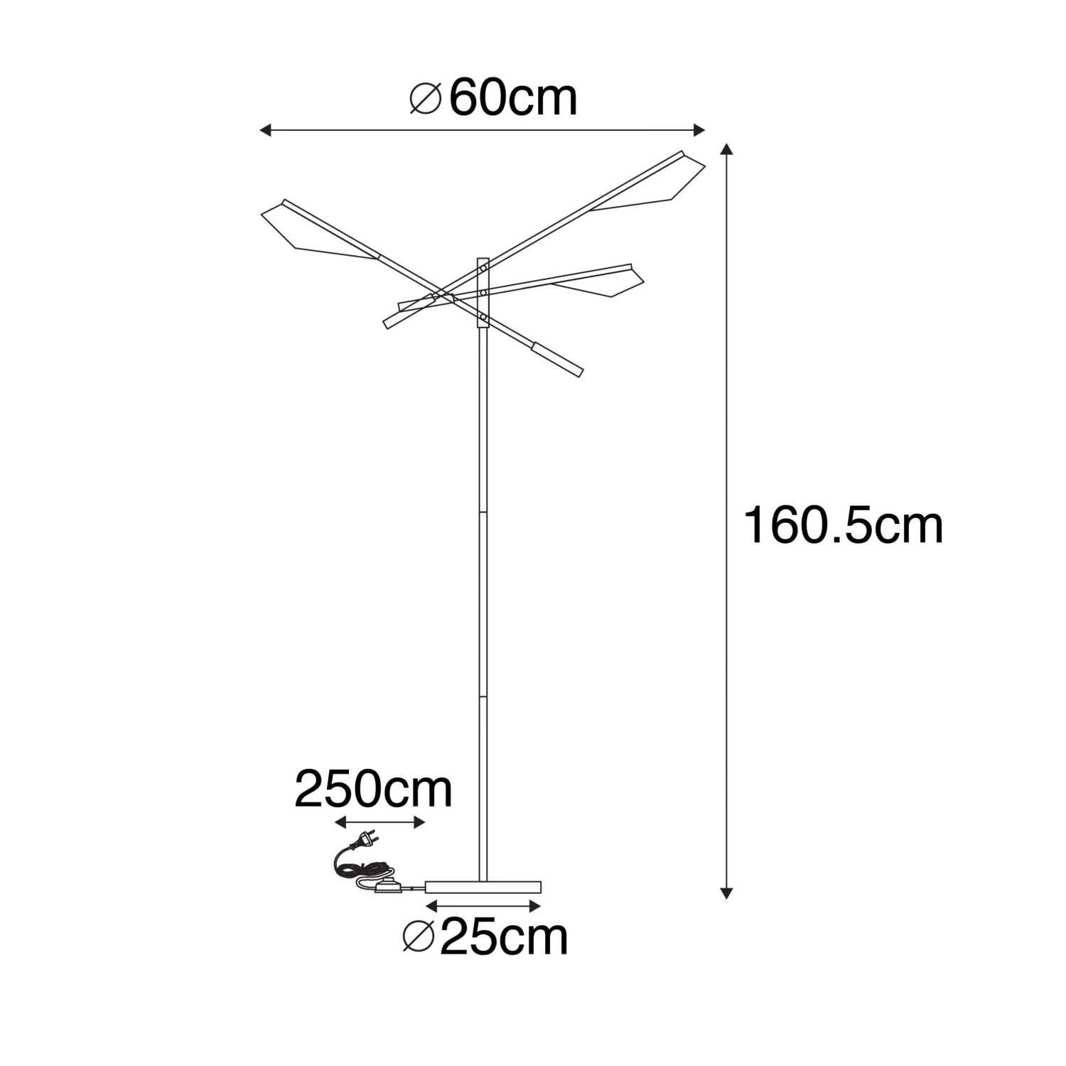 QAZQA Design-Stehlampe Schwarz mit Gold 3-flammig - Sinem 6 QAZQA Design-Stehlampe Schwarz mit Gold 3-flammig - Sinem – Bild 4