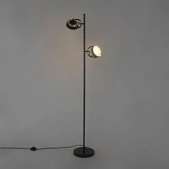 QAZQA Vintage Stehlampe schwarz 2-flammig - Tamina -Stehlampen Verkaufsladen 9572 104434 12