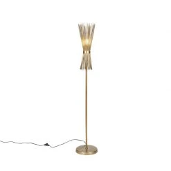 QAZQA Art Deco Stehlampe Gold - Besen 18 QAZQA Art Deco Stehlampe Gold - Besen -Stehlampen Verkaufsladen 9577 103090 2
