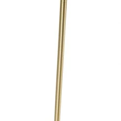 QAZQA Klassische Stehlampe Messing mit schwarzem Schirm verstellbar - Ladas -Stehlampen Verkaufsladen 9594 103226 11