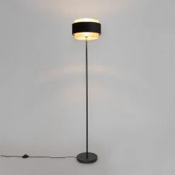 QAZQA Moderne Stehlampe Schwarz mit Gold - Elif -Stehlampen Verkaufsladen 9640 104954 11