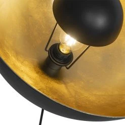 QAZQA Stehlampe schwarz mit gold 51 cm verstellbarem Stativ - Magnax -Stehlampen Verkaufsladen 9652 102519 4