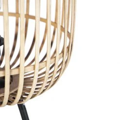 QAZQA Smarte ländliche Stehlampe Rattan inkl. WiFi A60 - Manila -Stehlampen Verkaufsladen 9691 104698 6