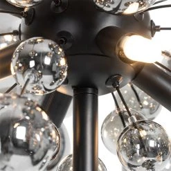 QAZQA Design Stehlampe schwarz mit Rauchglas 8-flammig - Explode -Stehlampen Verkaufsladen 9694 104548 6