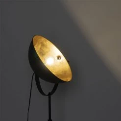 QAZQA Stehlampe schwarz mit Gold 35 cm verstellbar - Magnax 35 QAZQA Stehlampe schwarz mit Gold 35 cm verstellbar - Magnax -Stehlampen Verkaufsladen 9721 102508 15