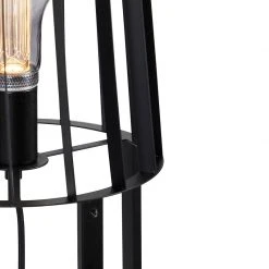 QAZQA Moderne Stehlampe schwarz - Wieza 19 QAZQA Moderne Stehlampe schwarz - Wieza -Stehlampen Verkaufsladen 9737 103184 5