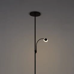 QAZQA Moderne Stehlampe schwarz inkl. LED mit Lesearm - Chala -Stehlampen Verkaufsladen 9776 102613 10