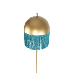 QAZQA Orientalische Stehlampe Gold mit grünen Fransen 30 cm - Fransen 29 QAZQA Orientalische Stehlampe Gold mit grünen Fransen 30 cm - Fransen -Stehlampen Verkaufsladen 9827 103485 11