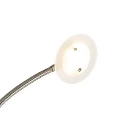 QAZQA Moderne vloerlamp staal incl. LED met leesarm - Chala 19 QAZQA Moderne vloerlamp staal incl. LED met leesarm - Chala -Stehlampen Verkaufsladen 9844 102612 2