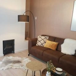 QAZQA Moderne Bogenlampe schwarz - Vinossa -Stehlampen Verkaufsladen 9930 93705 11