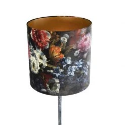 QAZQA Vintage Stehlampe antiken grauen Schatten Blumenmuster 40 cm - Simplo -Stehlampen Verkaufsladen 9944 98112 5