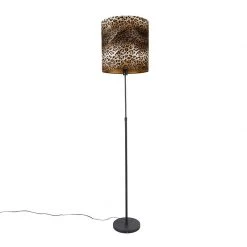 QAZQA Stehlampe schwarzer Schirm Leopard Design 40 cm - Parte -Stehlampen Verkaufsladen 9945 104178 11